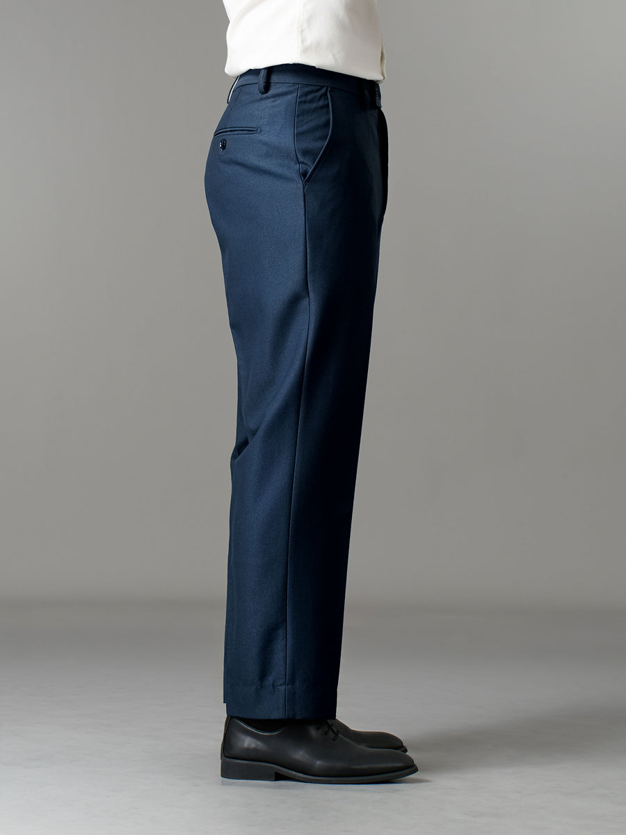 Trousers With Belt Loop - Oxford Blue (Regular Fit)
