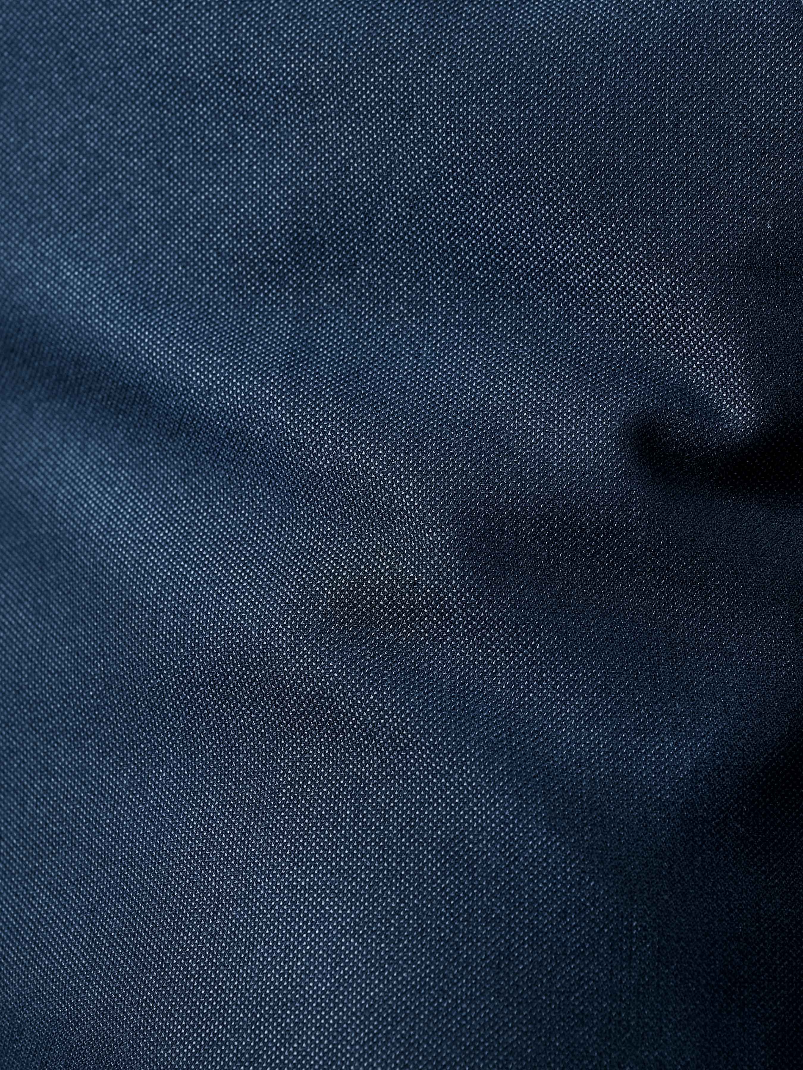 Trousers With Belt Loop - Oxford Blue (Regular Fit)