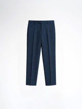 Trousers With Belt Loop - Oxford Blue (Regular Fit)