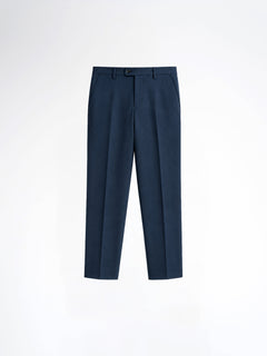 Trousers With Belt Loop - Oxford Blue (Regular Fit)