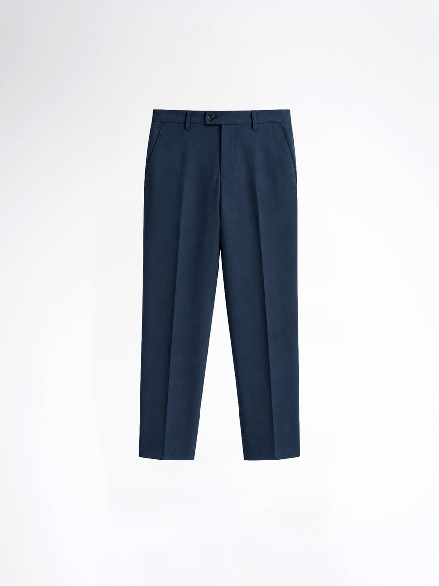 Trousers With Belt Loop - Oxford Blue (Regular Fit)