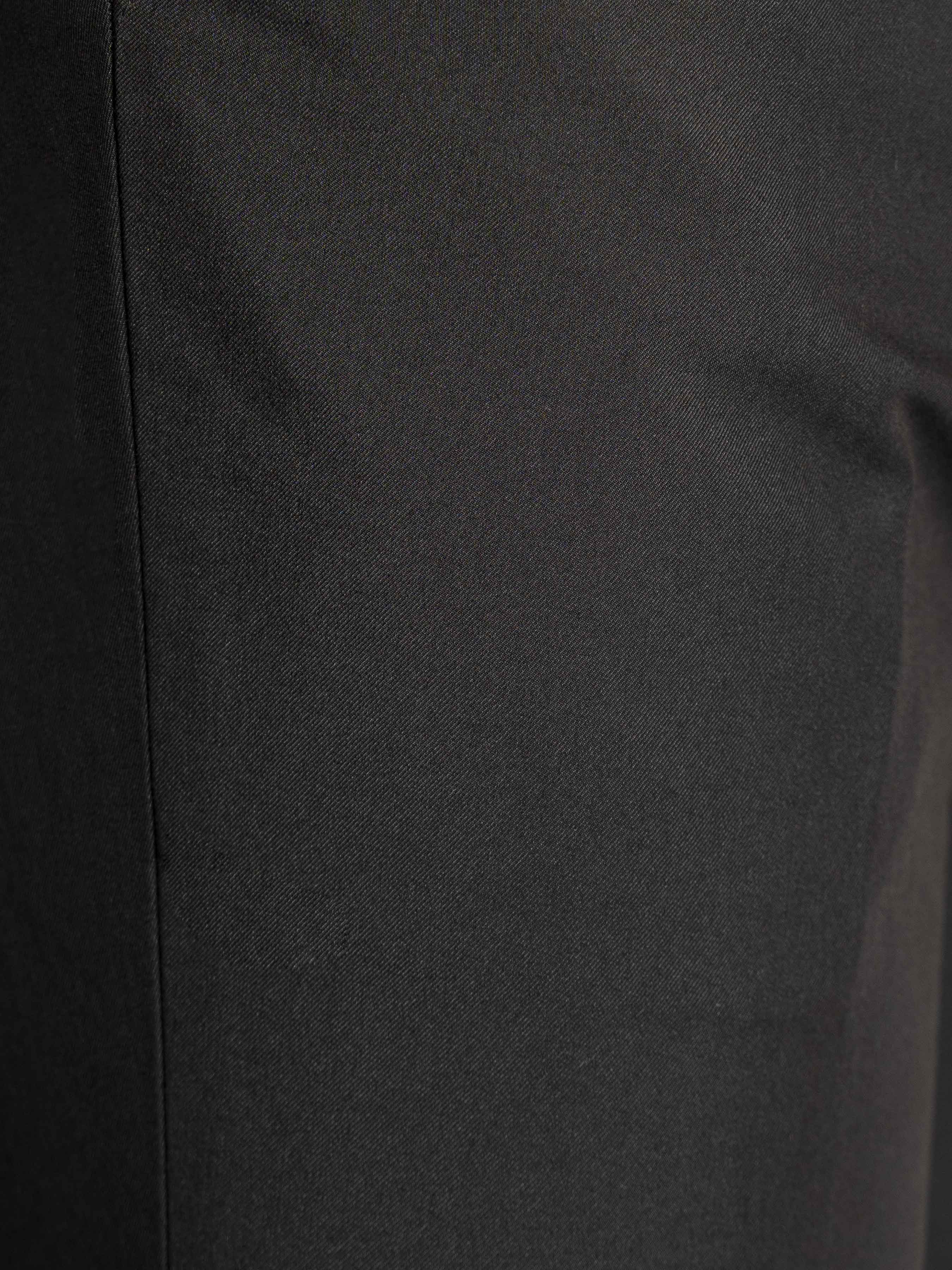 Trousers With Side Adjuster - Black (Slim Straight)