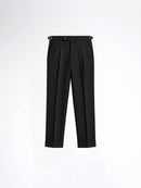 Trousers With Side Adjuster - Classic Black (Regular Fit)