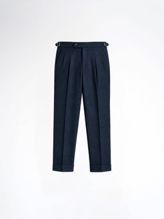 Trousers With Side Adjuster - Shadow Blue (Regular Fit)