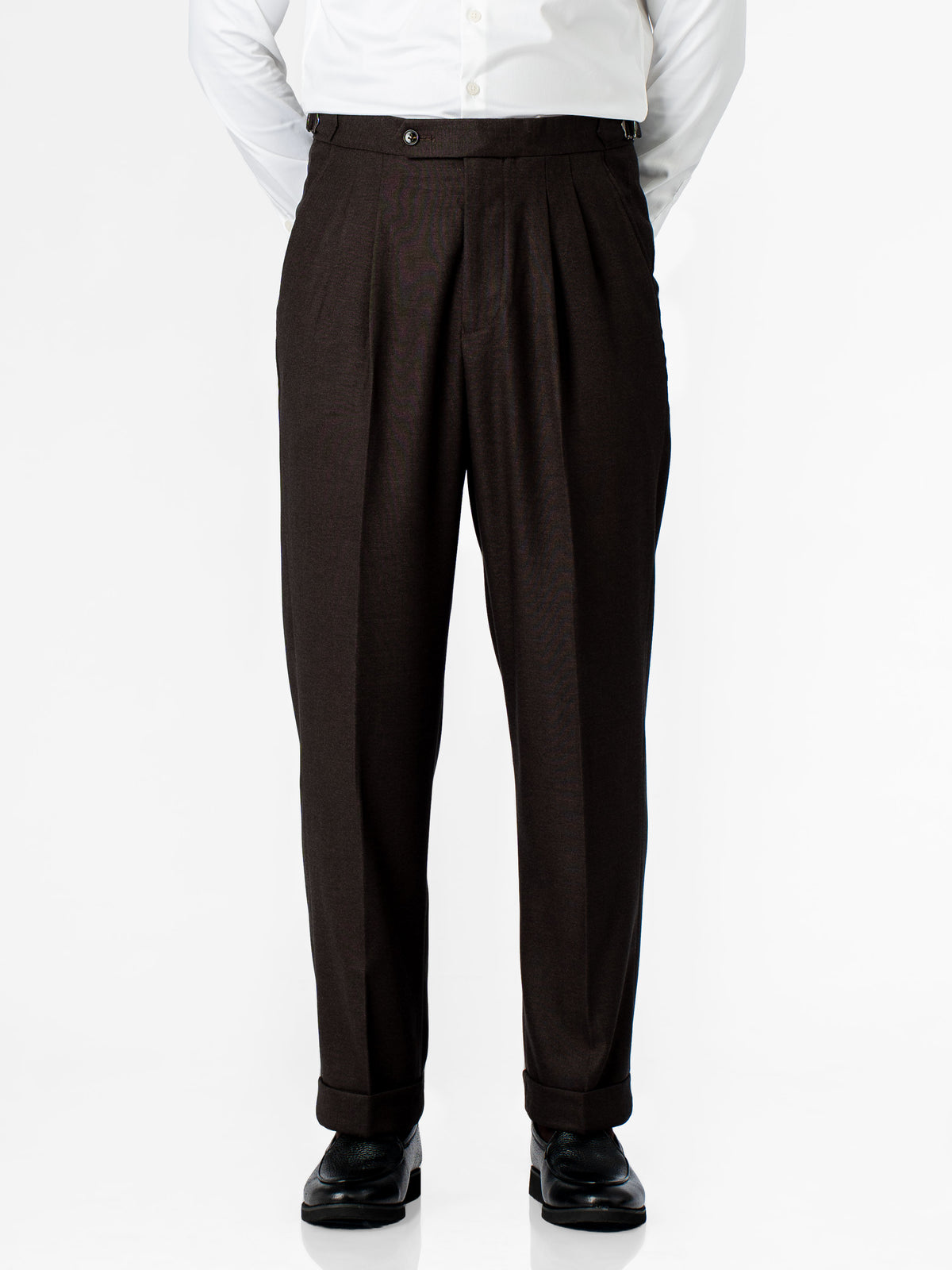 Trousers With Side Adjuster - Smoky Grey (Regular Fit)