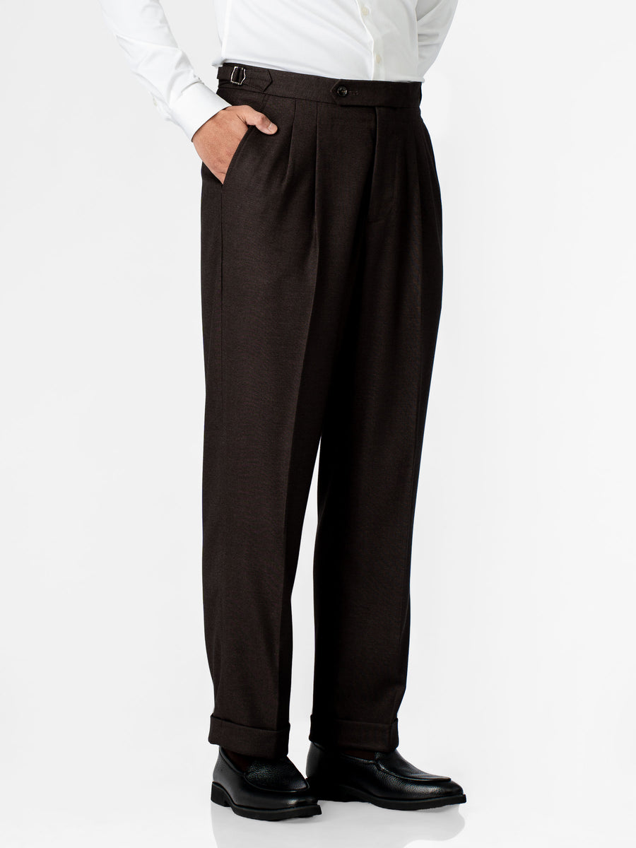 Trousers With Side Adjuster - Smoky Grey (Regular Fit)