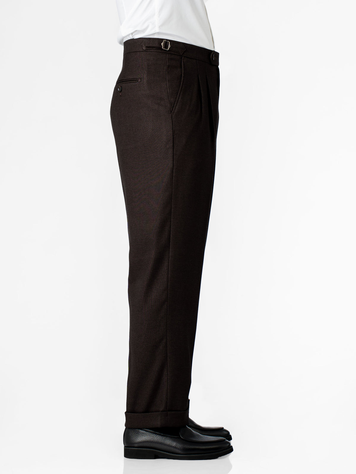 Trousers With Side Adjuster - Smoky Grey (Regular Fit)