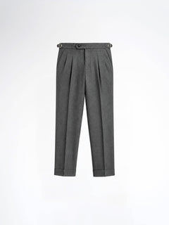 Trousers With Side Adjuster - Steel Grey (Regular Fit)