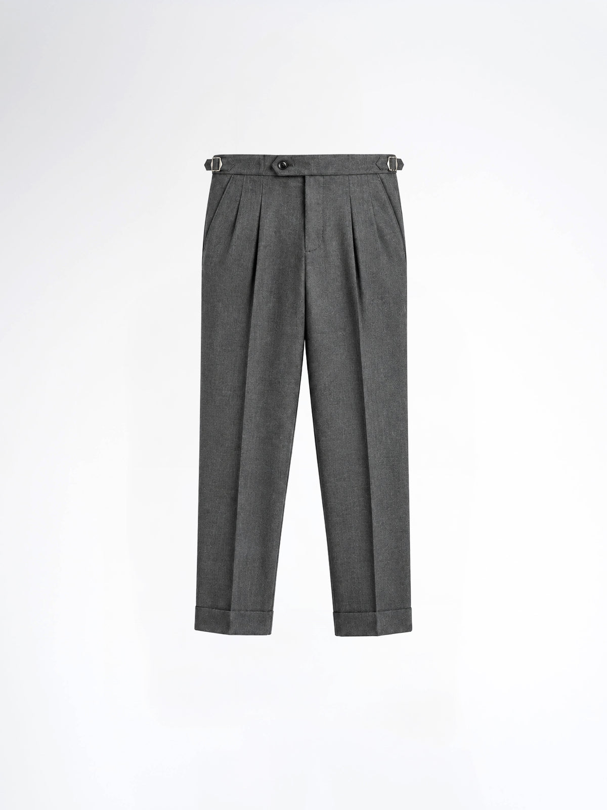 Trousers With Side Adjuster - Steel Grey (Regular Fit)