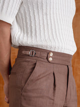 TrousersWithSideAdjustersLinenCoffeePlain_Wide-Fit_04 - Zeve