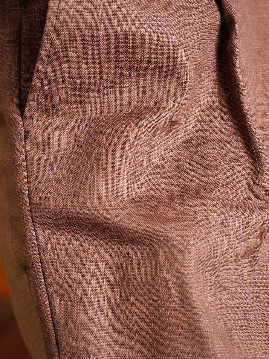 TrousersWithSideAdjustersLinenCoffeePlain_Wide-Fit_08 - Zeve