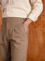 TrousersWithSideAdjustersLinenOlivePlain_Wide-Fit_06_a008ba77-0123-43ef-8784-114d710f98ad - Zeve