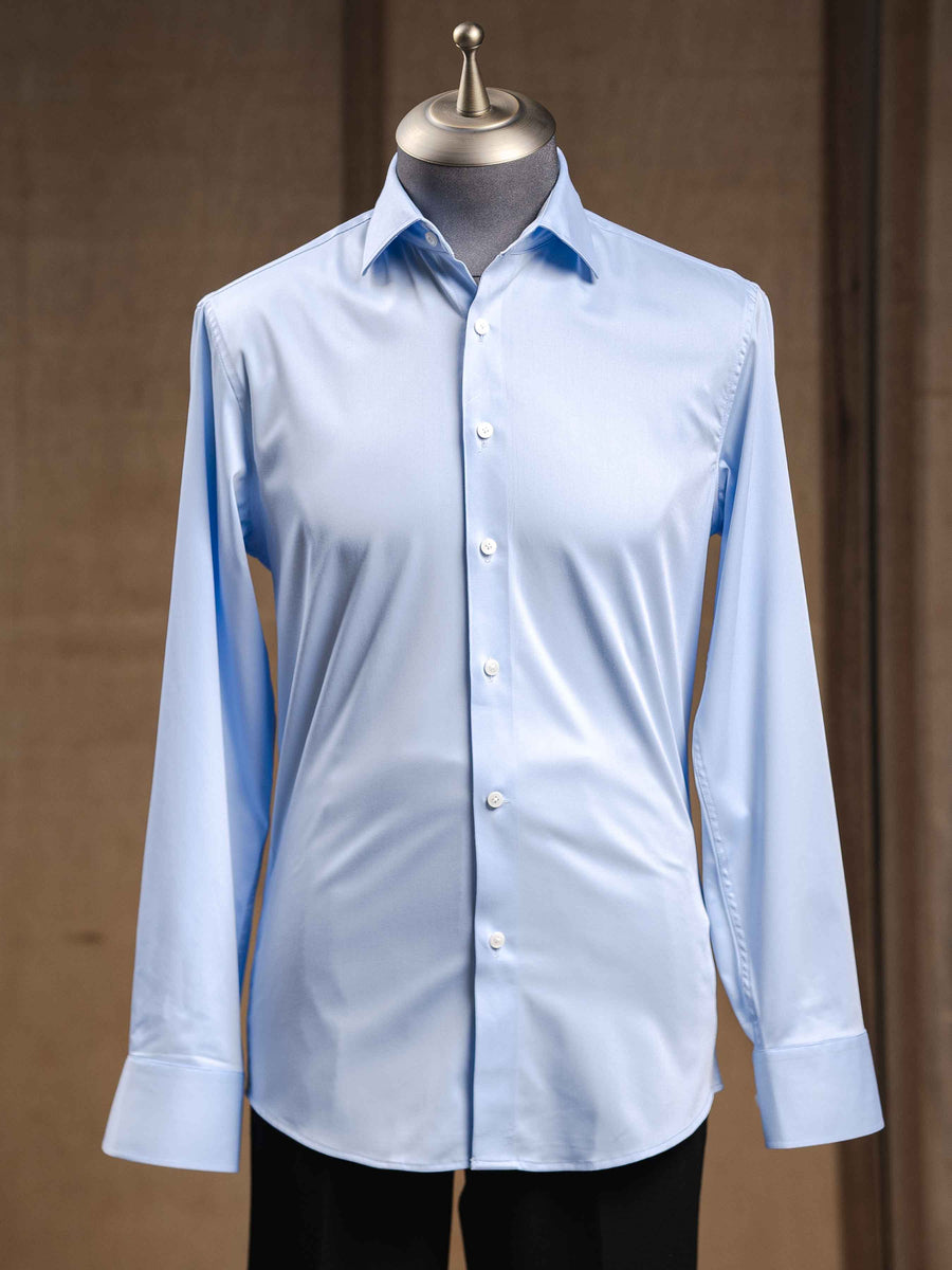 TuckOutFormalShirtLightBlueWindsorCollar - Zeve