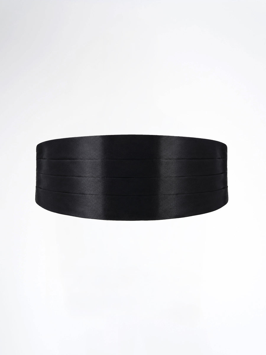 Tuxedo Belt Cummerbund - Matte Black
