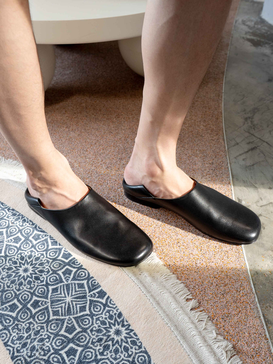 Zavien Loafer - Solid Black Leather