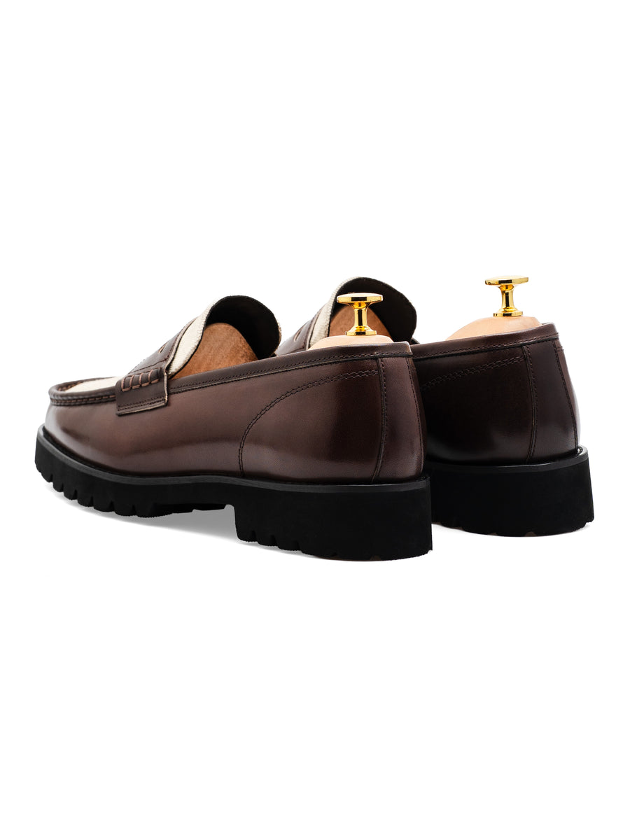 Valen Penny Loafer - Coffee Leather (Eva Combat)