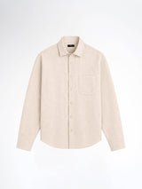 Vance Linen Shirt - Sand Windsor Collar