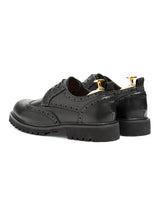 VardenBrogueSolidBlackLeather_BravaSole_Back - Zeve