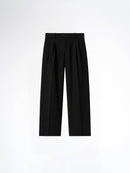 Varello Trousers With Belt Loop - Black (Wide Fit)