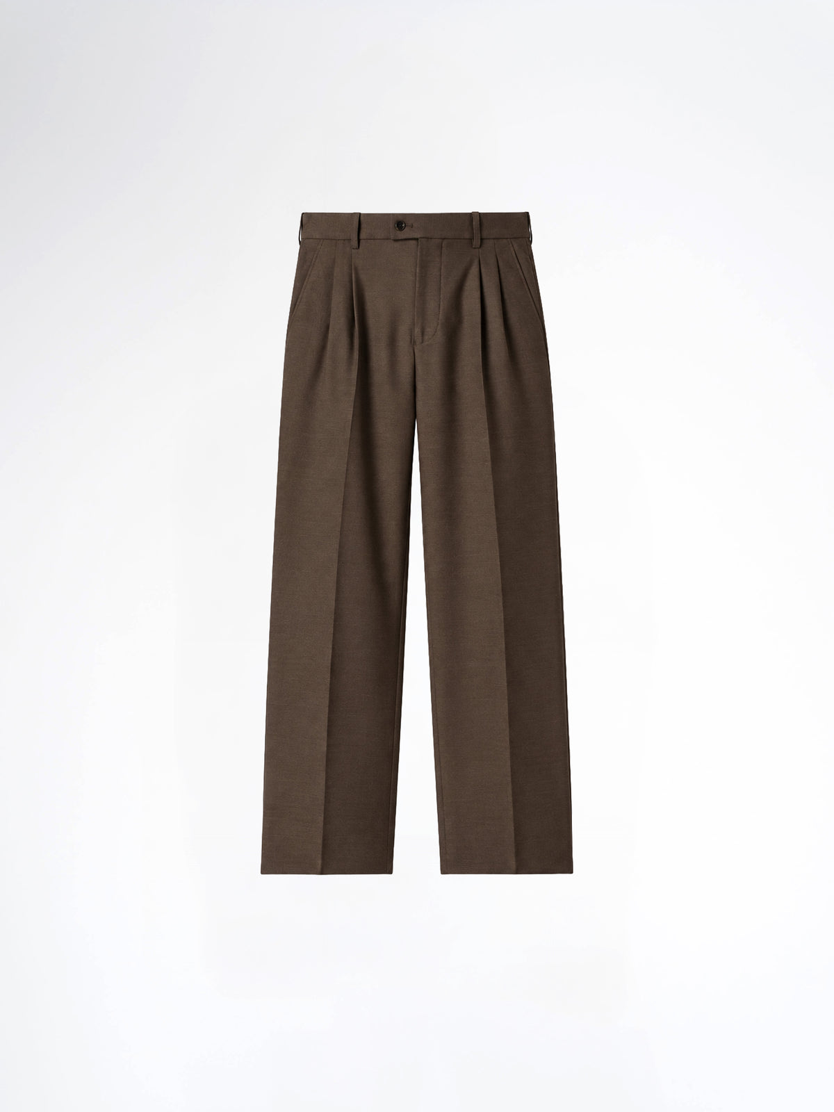 Varello Trousers With Belt Loop - Brown (Wide Fit)