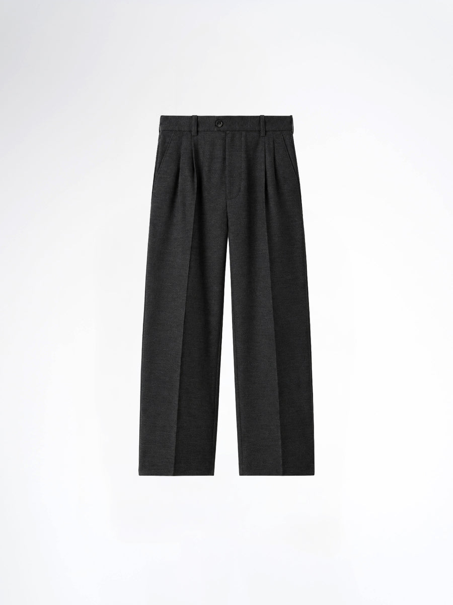 Varello Trousers With Belt Loop - Grey (Wide Fit)