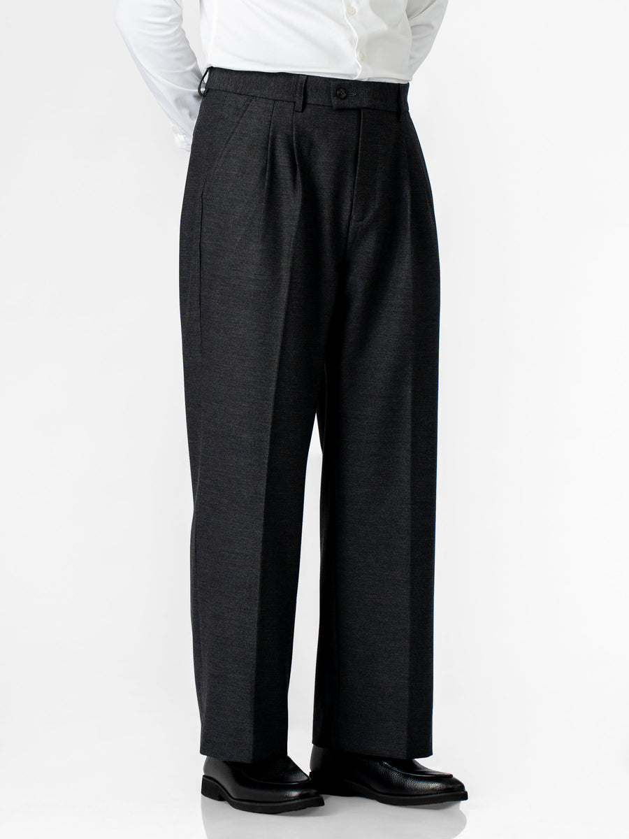 Varello Trousers With Belt Loop - Grey (Wide Fit)