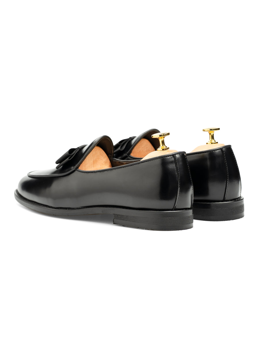 VelardoBelgianRibbonBlackPatentLeatherBack - Zeve
