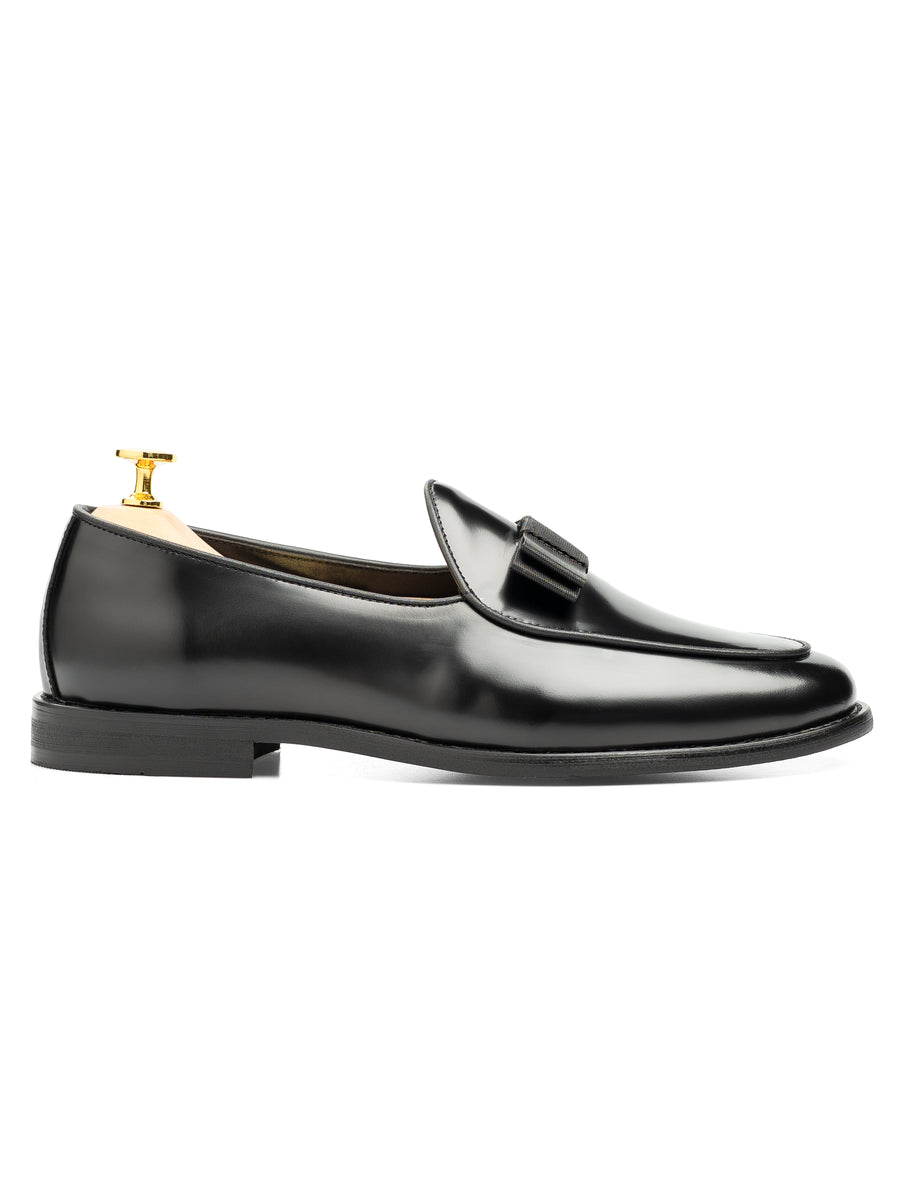 VelardoBelgianRibbonBlackPatentLeatherSide - Zeve