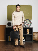 VittorioLongSleeveCrewNeckBeige1 - Zeve