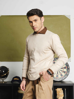VittorioLongSleeveCrewNeckBeige6 - Zeve