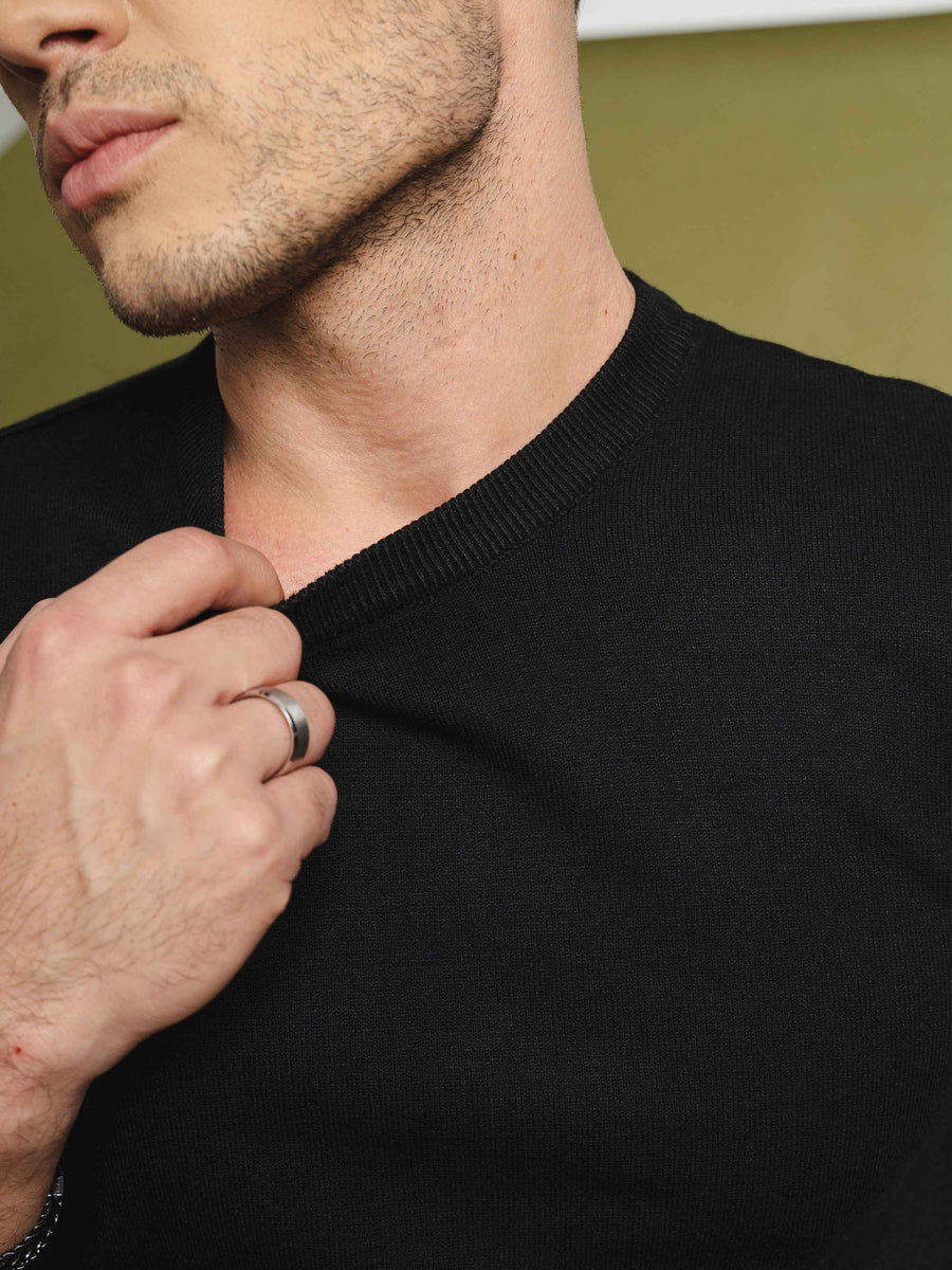 VittorioLongSleeveCrewNeckBlack7 - Zeve