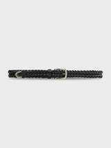 Weave-Silver-End-Belt-Black - Zeve