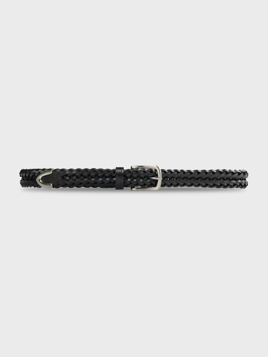 Weave-Silver-End-Belt-Black - Zeve