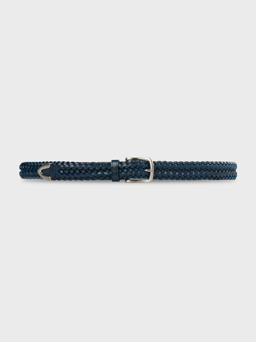 Weave-Silver-End-Belt-Blue - Zeve