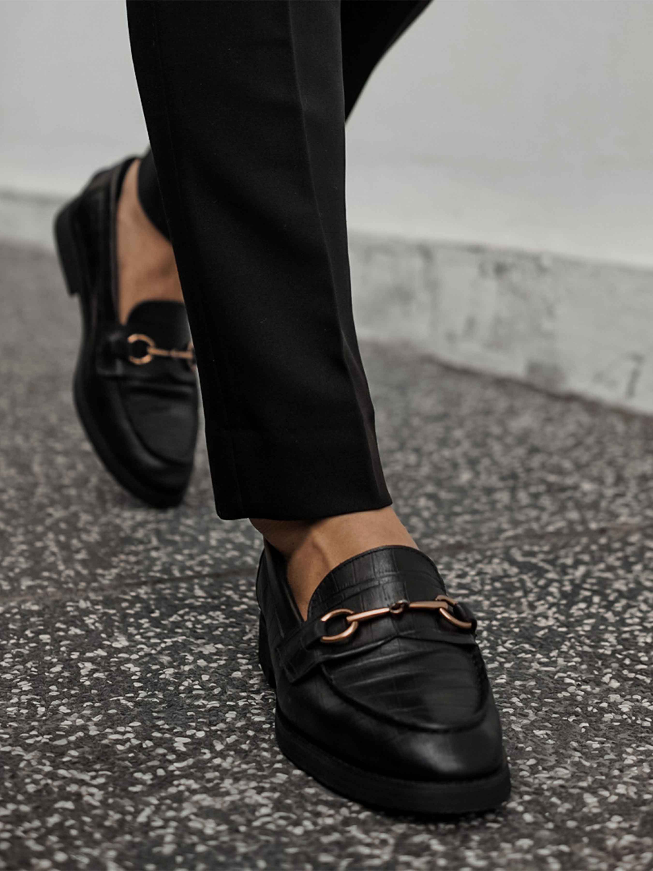 Penny Loafers Horsebit Loafers Outfit Penny Loafer Horsebit Buckle