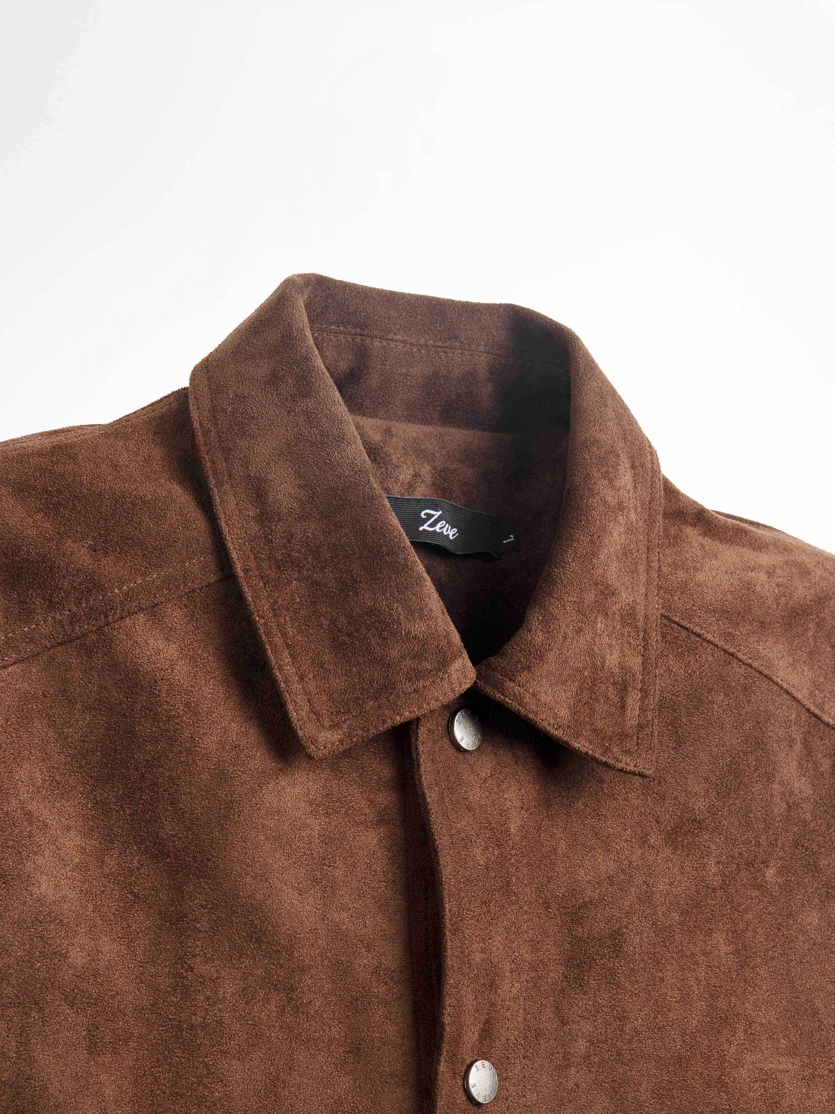 Zander Suede Jacket - Coffee