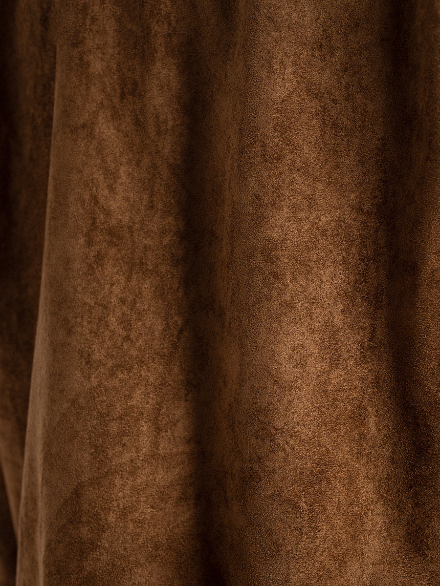 Rich brown suede texture for men's formal shoes and apparel