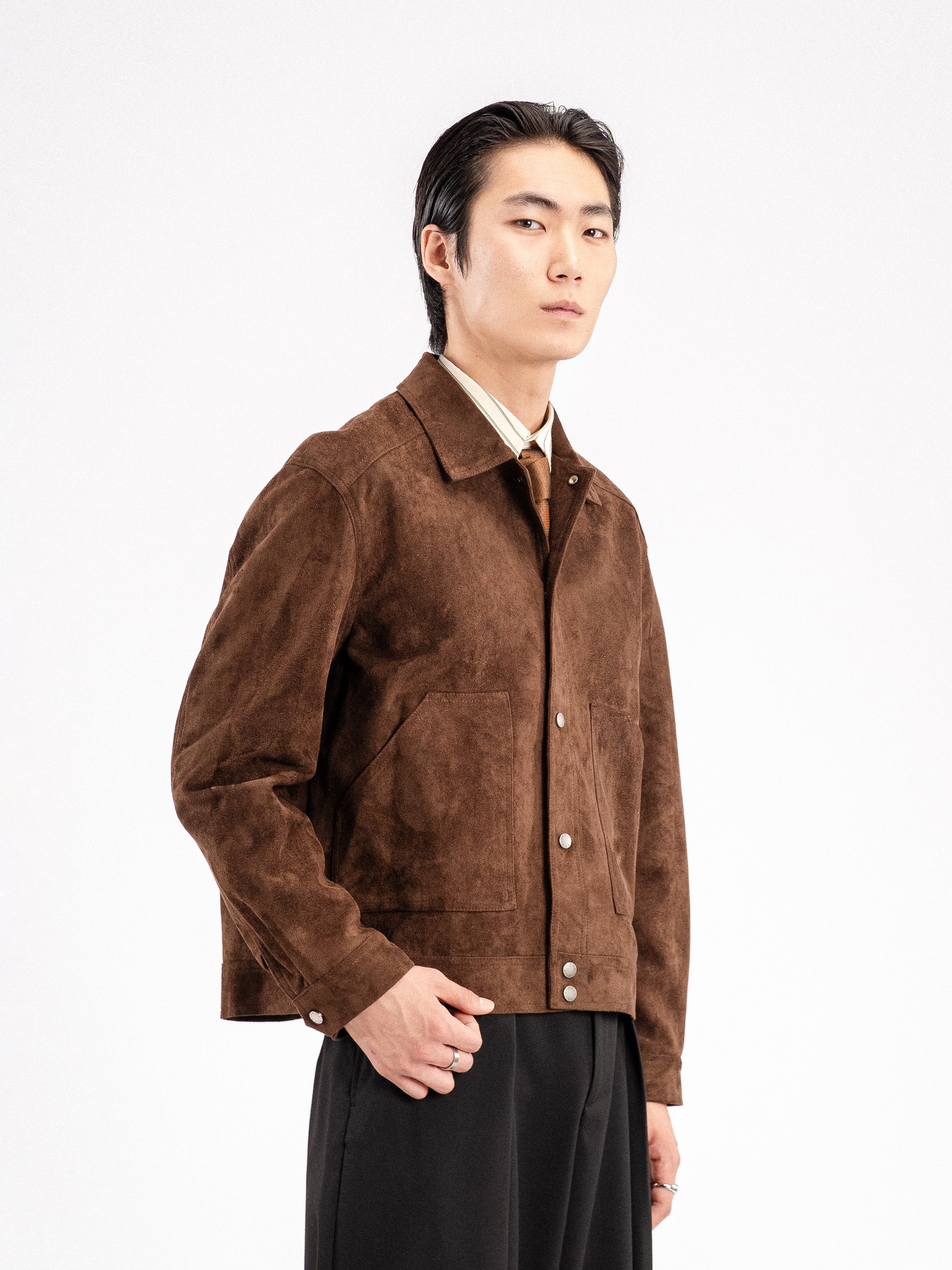 Zander Suede Jacket - Coffee