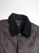 ZanderSuedeJacketGreyCollar - Zeve