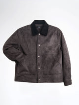 ZanderSuedeJacketGreyPose - Zeve