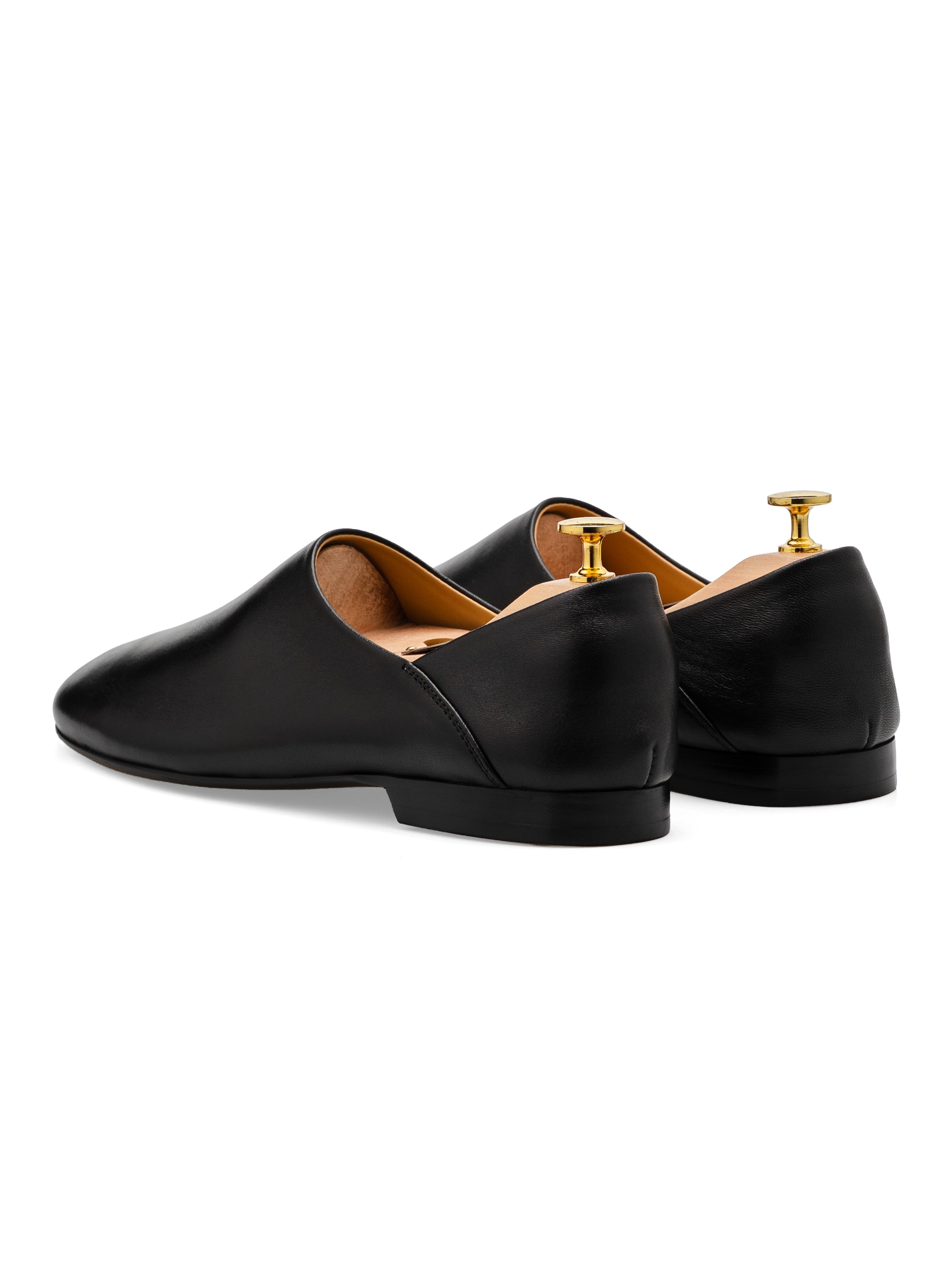 Zavien Loafer - Solid Black Leather