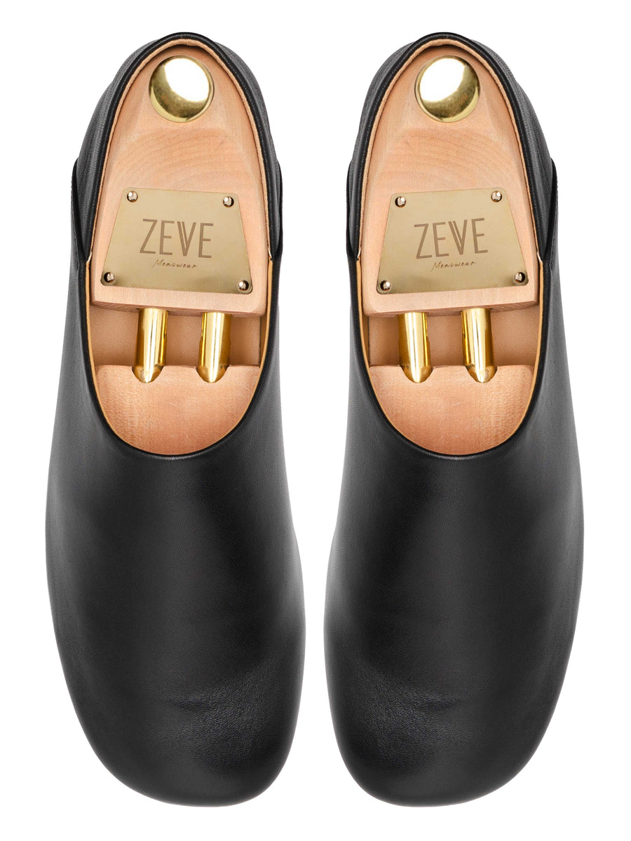 Zavien Loafer - Solid Black Leather