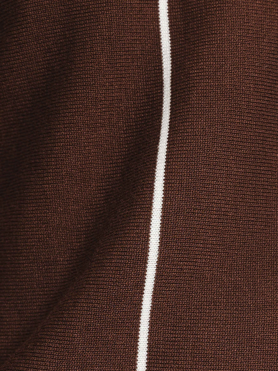 ZeccaStripeKnitTeeCoffeeQuarter-Zip9 - Zeve