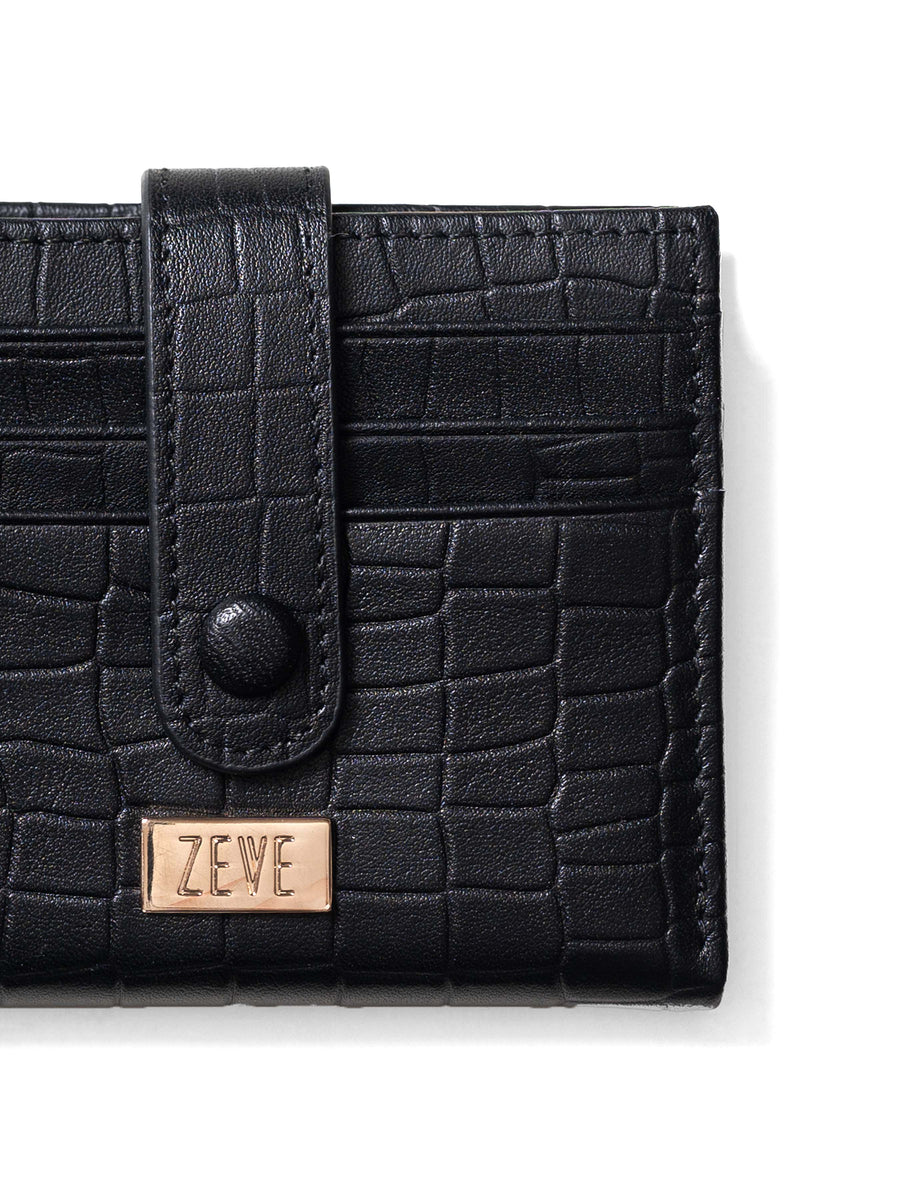 ZeveSnap-ClosureCardHolder-BlackCrocoLeather_f5fc59b5-4a21-435a-884c-dc6a378c8916 - Zeve