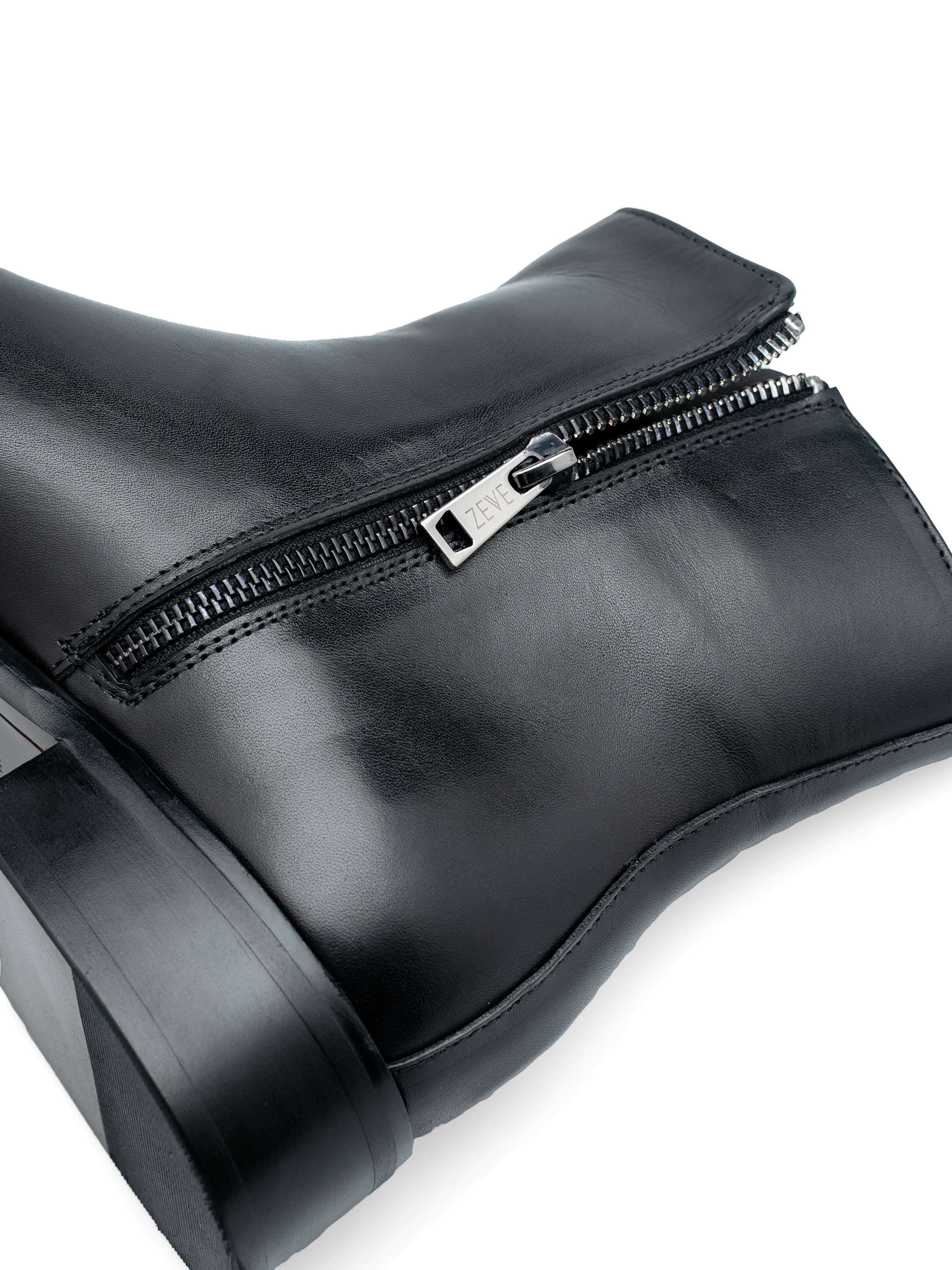 Velasco Zip Boots - Solid Black
