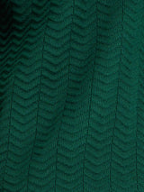 ZitaWaveKnitTeeEmeraldOpenCollarMaterial - Zeve