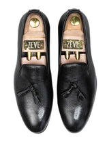 no2-LOAFER-SLIPPER-BLACK-PEBBLE-GRAIN-LEATHER-_COMBAT-SOLE_-Zeve-Kuala-Lumpur-Men-shoes - Zeve
