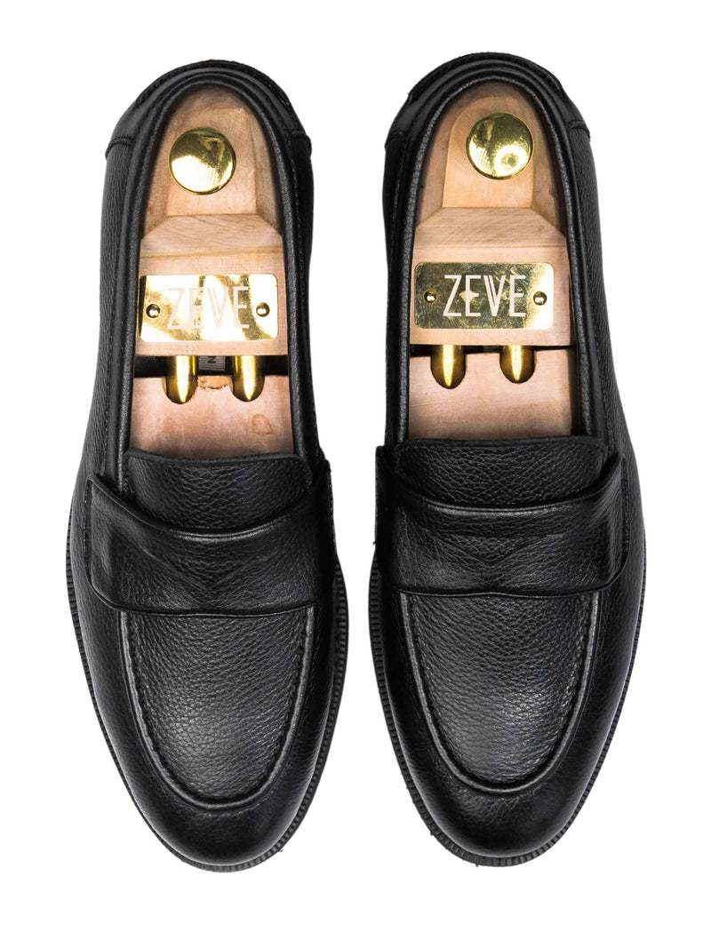 no2-WAYNE-PENNY-LOAFER-BLACK-PEBBLE-GRAIN-Zeve-kuala-lumpur-men-shoes-_1 - Zeve