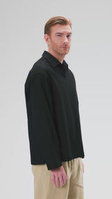 Aris Linen Shirt - Black