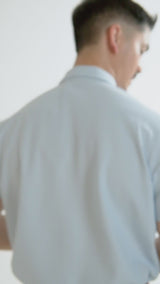 Dante Polo Button Down Short Sleeve - Light Blue